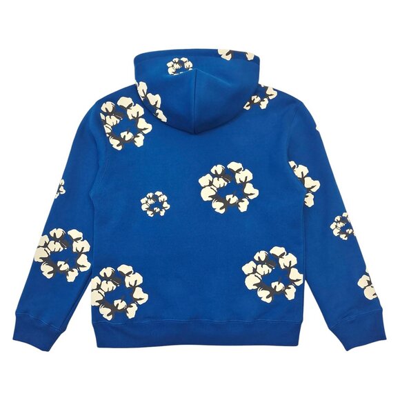 Denim Tears x CPFM Cactus Tears Wreath Hoodie Sweatshirt Navy - Picture 2 of 3